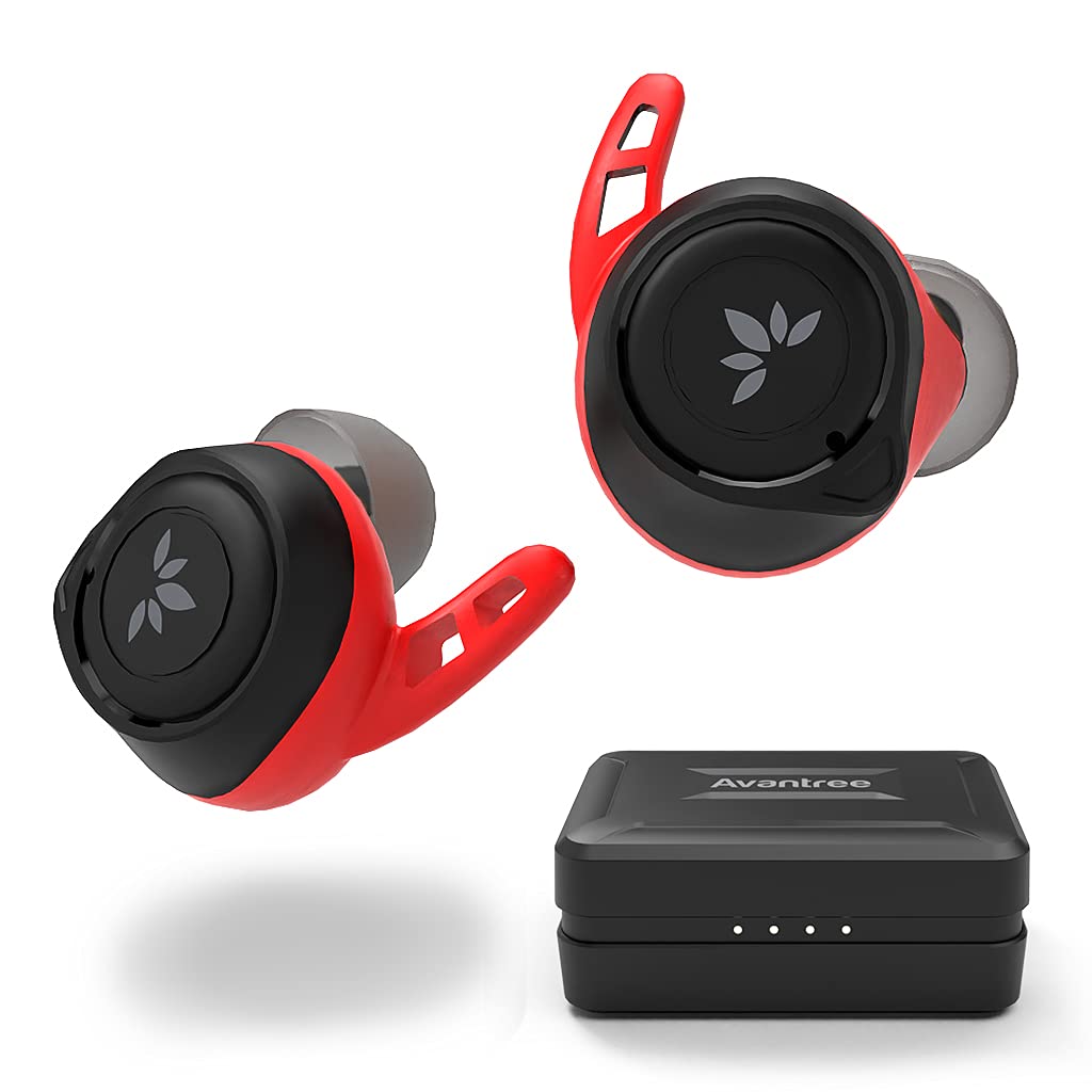 Avantree TW106 case open for easy on-the-go charging.