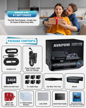 AVAPOW 4K front cam delivers crisp daily footage
