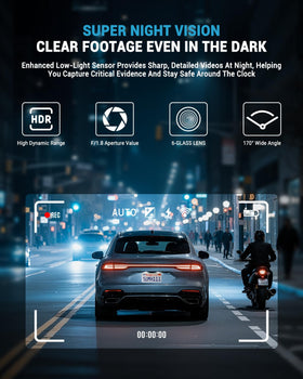 AVAPOW night vision with WDR HDR for legible footage