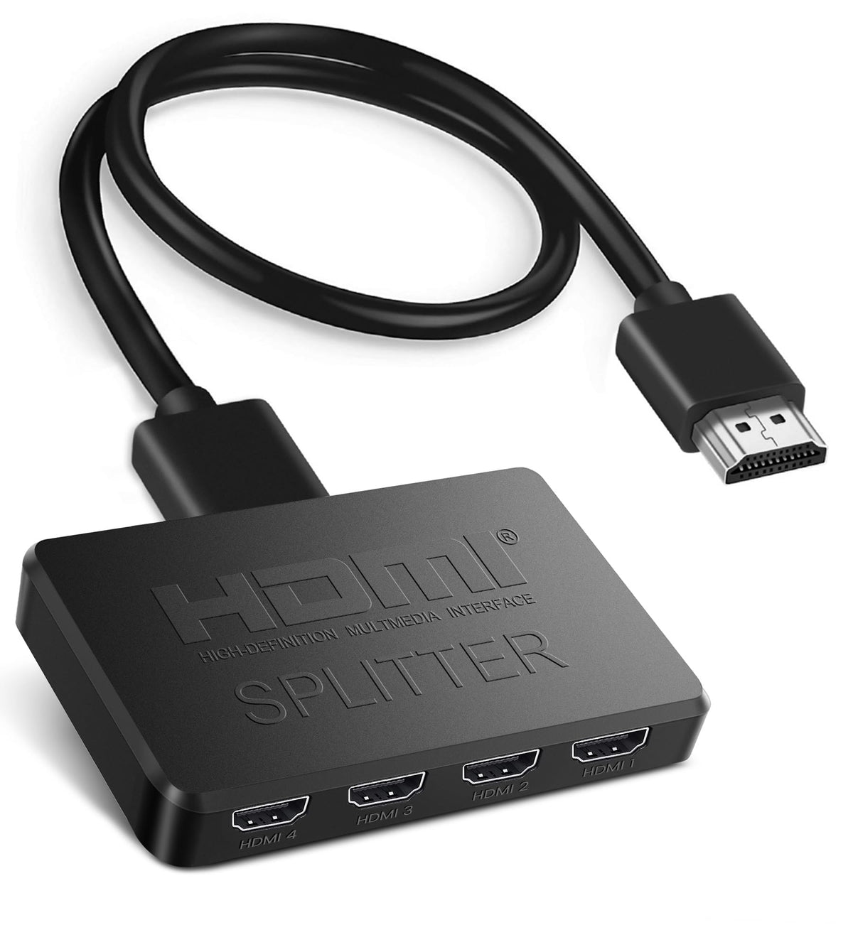 Avedio Links 4K HDMI Splitter 1x4 mirroring four displays with synchronized audio and video