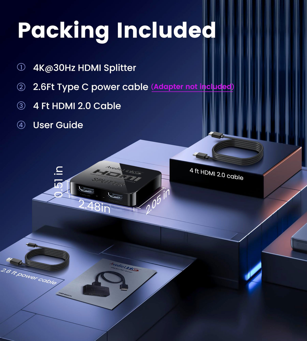 avedio links compact unit fits neatly on most desks