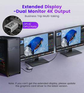 Avedio Links extended mode with MST/SST support on Windows systems.