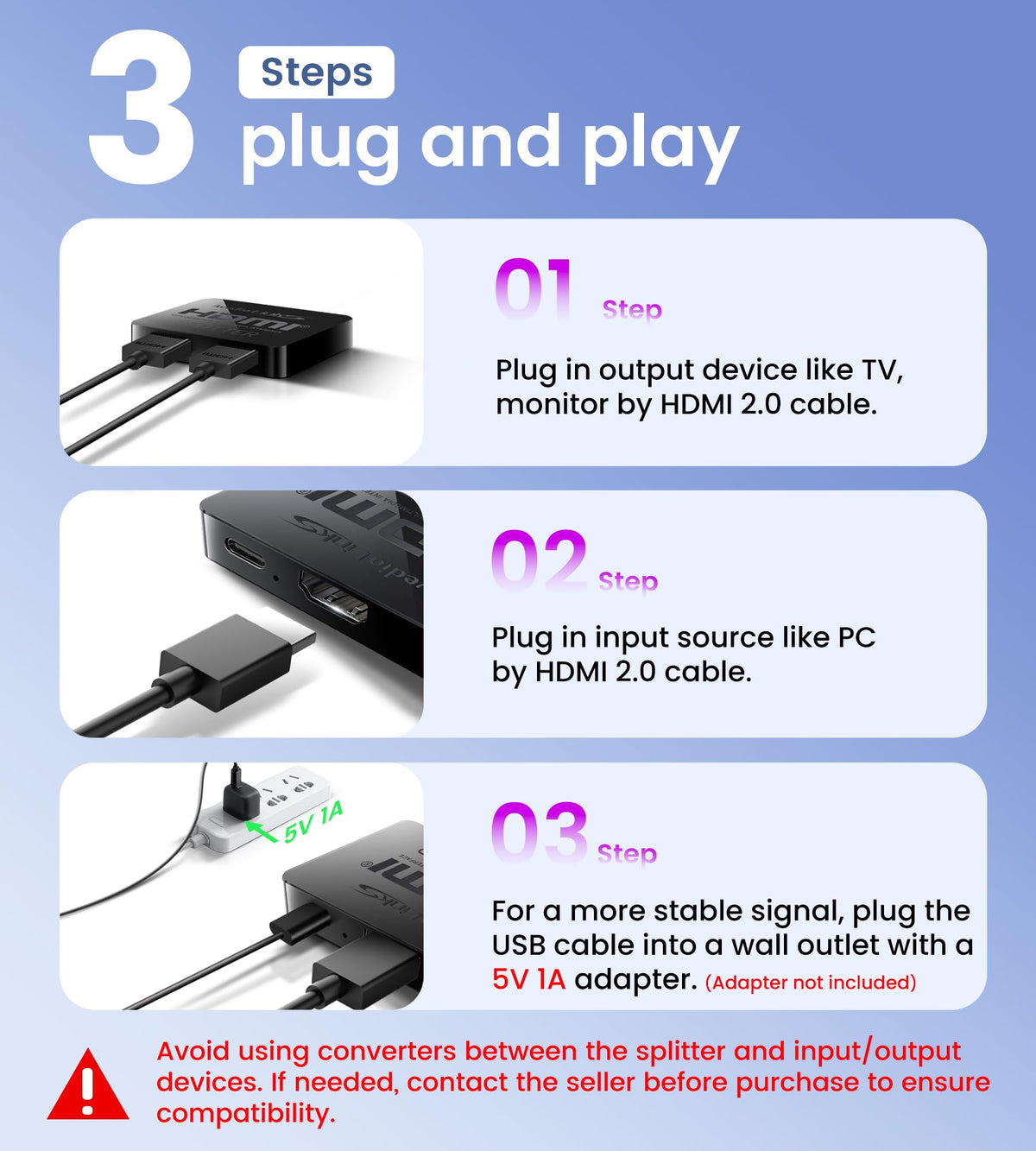 avedio links setup example wiring for quick plug-and-play mirroring