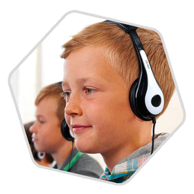 Avid AE-35 3.5mm plug works with standard classroom devices