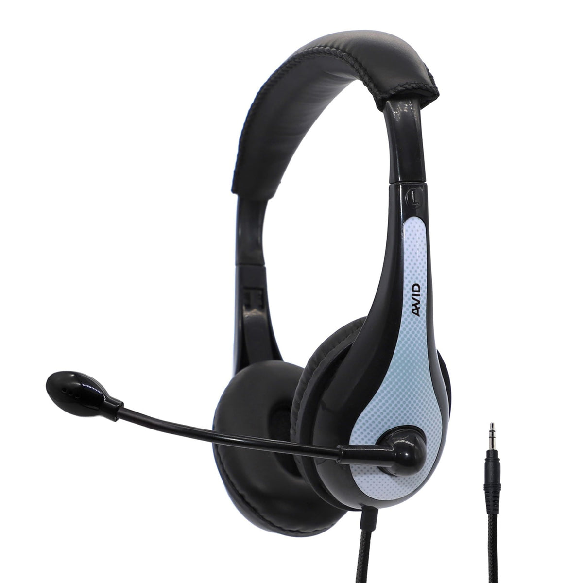 Avid AE-36 headset in classroom use, ideal for testing and reading activities.