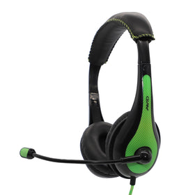 Avid Education AE-36-GR headset with boom microphone for classroom use and clear audio.