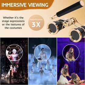 Avkoohum view through lenses capturing stage detail, improves visibility at performances