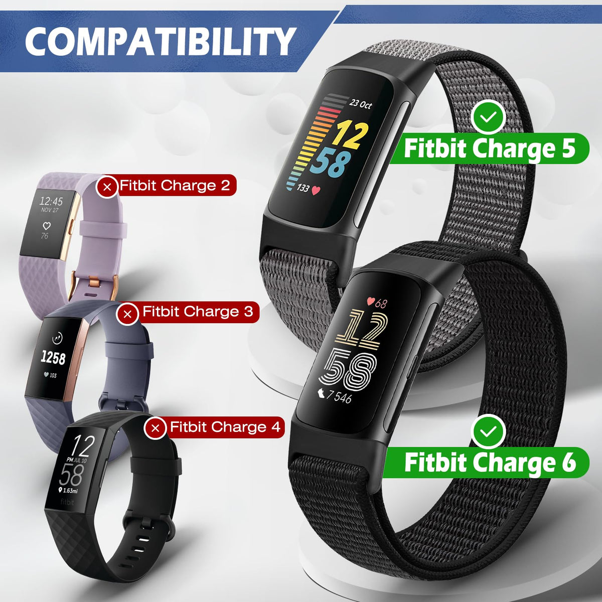 AVOD breathable nylon strap, lightweight design for daily wear and gym sessions.