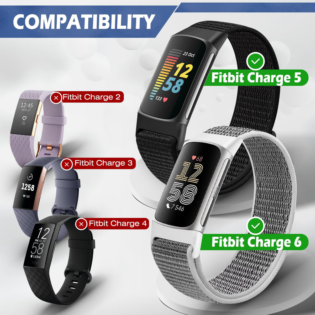 AVOD Charge 6 band with adjustable Velcro demonstrates secure fit during workouts
