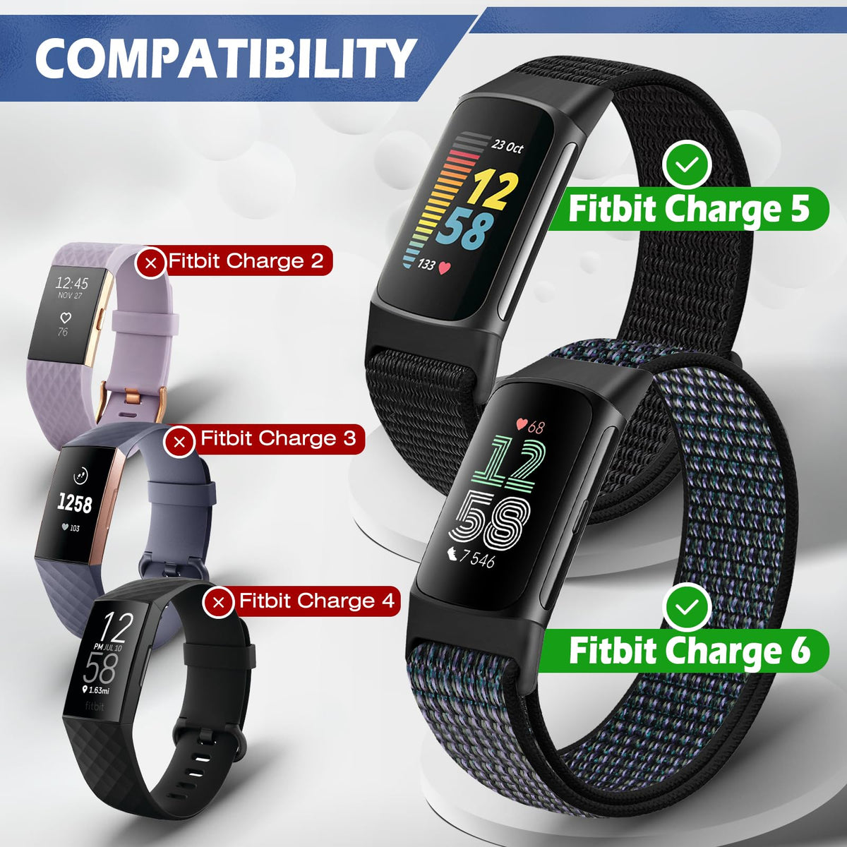 AVOD nylon band breathable weave keeps wrist cool during activities