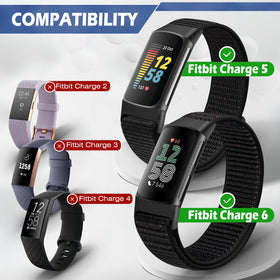 AVOD sport loop nylon band close-up for Charge 5 compatibility