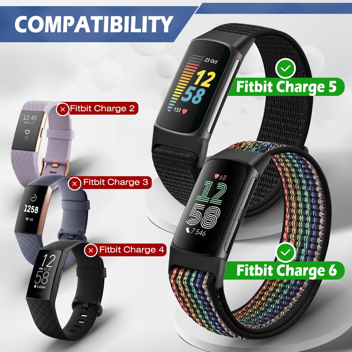 AVOD Sport Loop nylon band with velcro closure for easy secure fit.