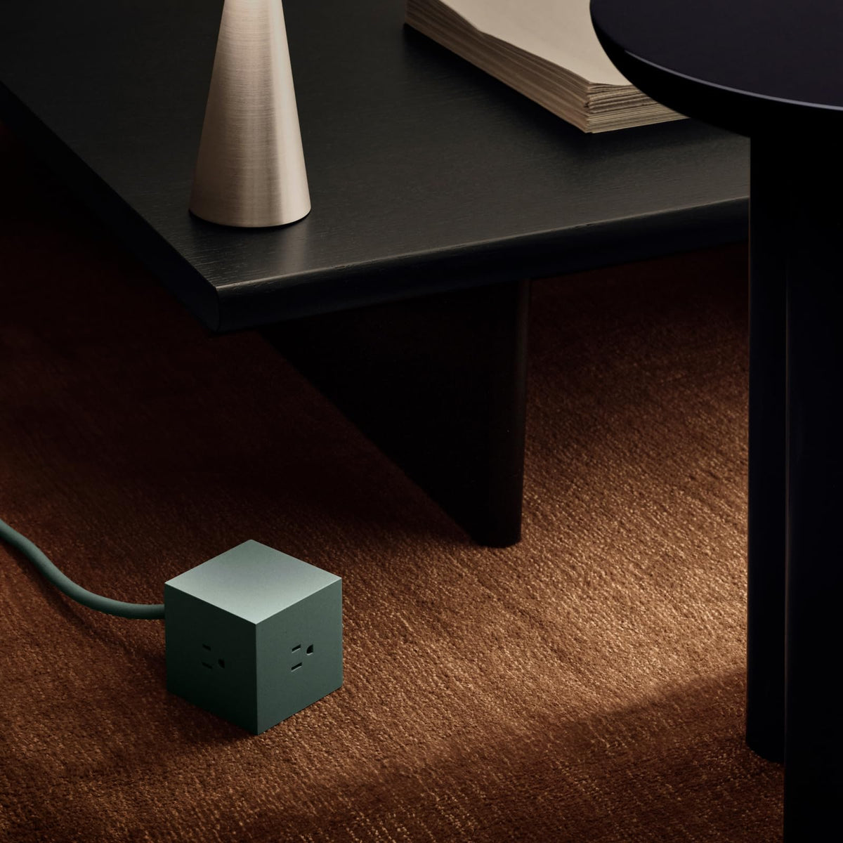 AVOLT Square 1 5.9ft extension cord reaches across the desk area.