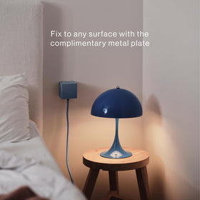AVOLT Square 1 magnetic base keeping power within reach on a desk