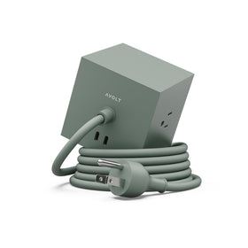 AVOLT Square 1 top view showing compact power cube for clutter-free desk space.