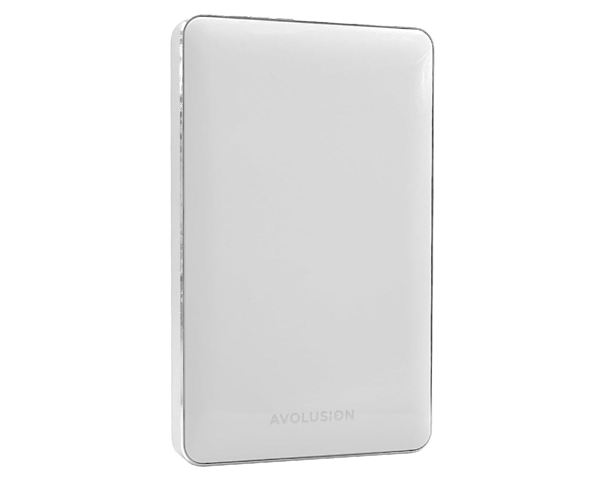 AVOLUSION T1 1TB portable USB 3.0 drive in white for PS4/PS5