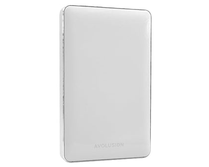 AVOLUSION T1 1TB portable USB 3.0 drive in white for PS4/PS5