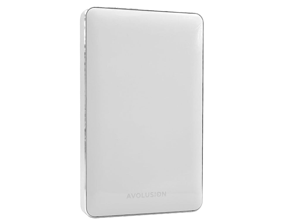 AVOLUSION T1 1TB portable USB 3.0 drive in white for PS4/PS5