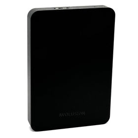 Avolusion Z2-S 1TB ultra slim drive front view for portable storage on the go.