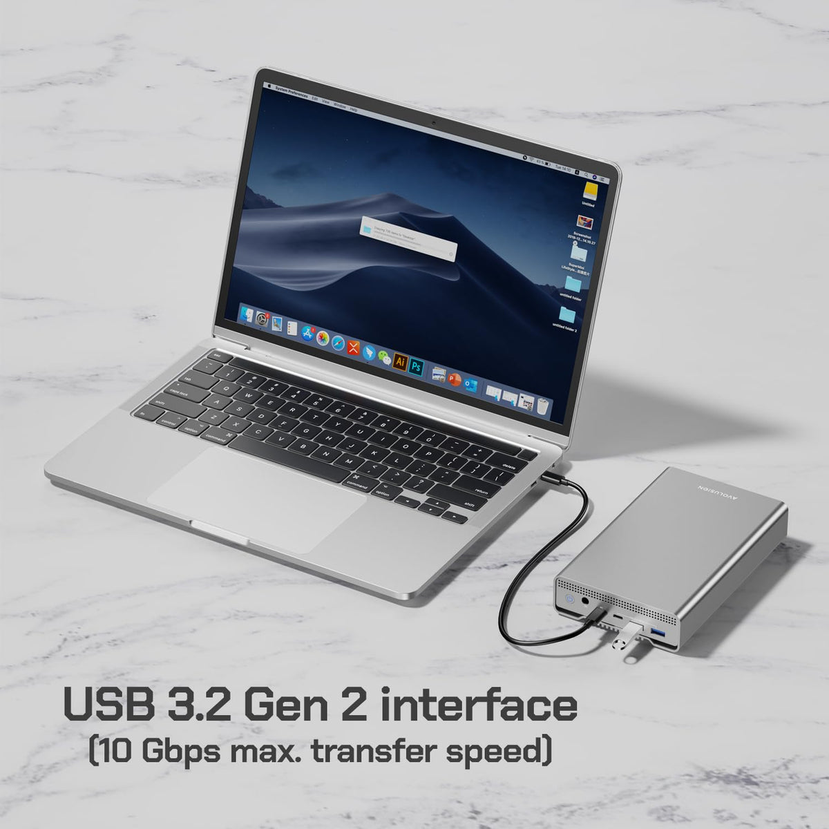 Avolusion PRO-G1 14TB with USB hub ports for multi device use