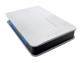 Avolusion PRO-T5 durable enclosure protecting a 3TB drive for portable storage.