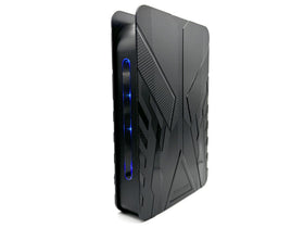 Package contents of Avolusion PRO-T8 3TB PS5 bundle: drive, cables, manual, adapter