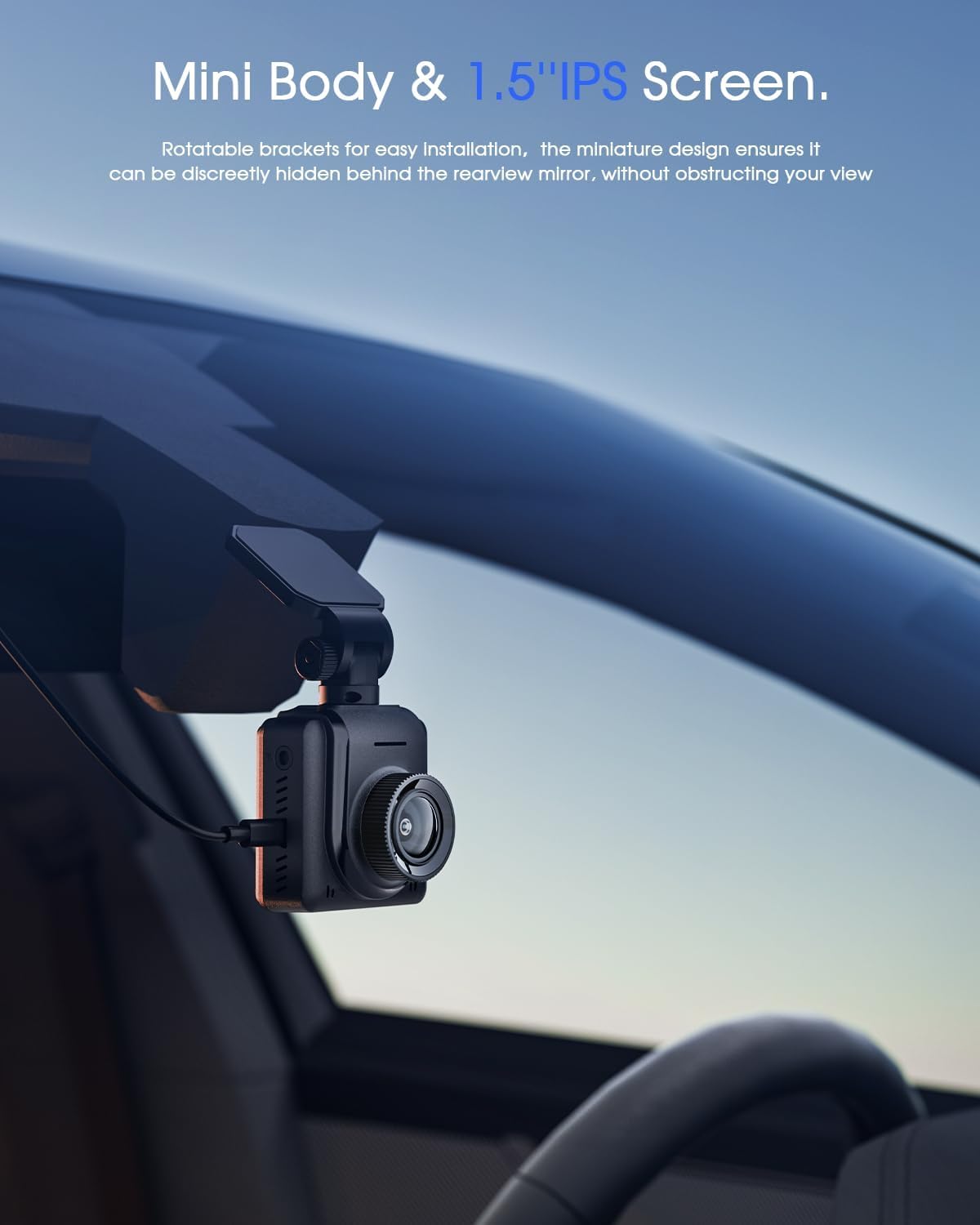 Avylet compact size beside sunglasses for discreet profile and fit