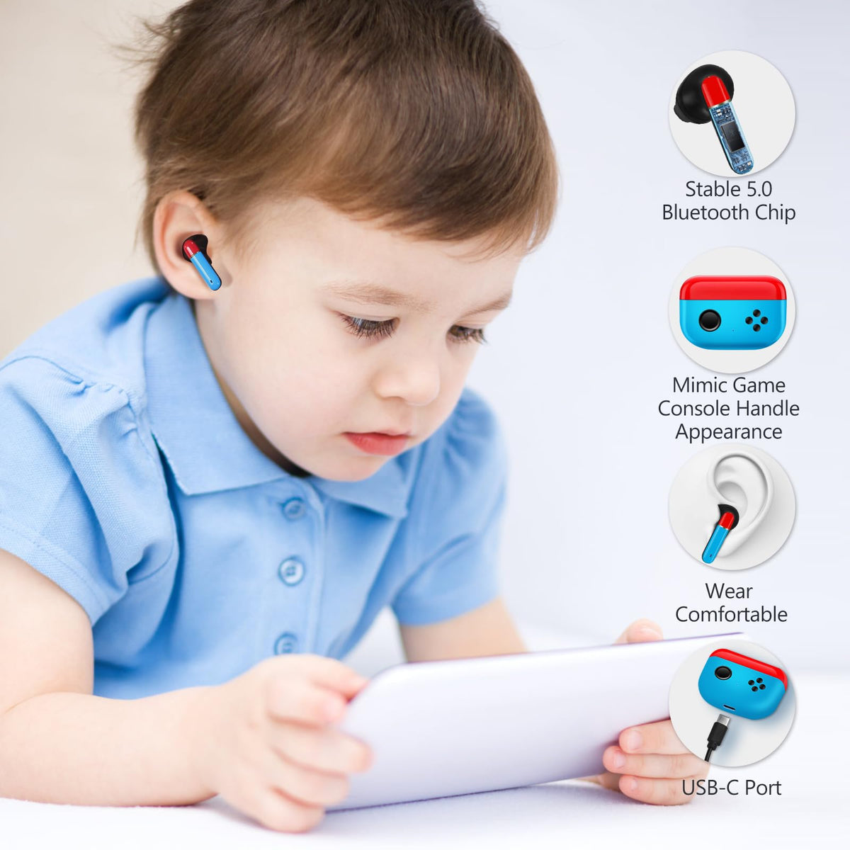 Awaiymi IPX4 waterproof earbuds for outdoor activities.