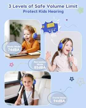 awatrue Kids Headphones 3.5mm jack compatibility with Chromebooks and tablets.