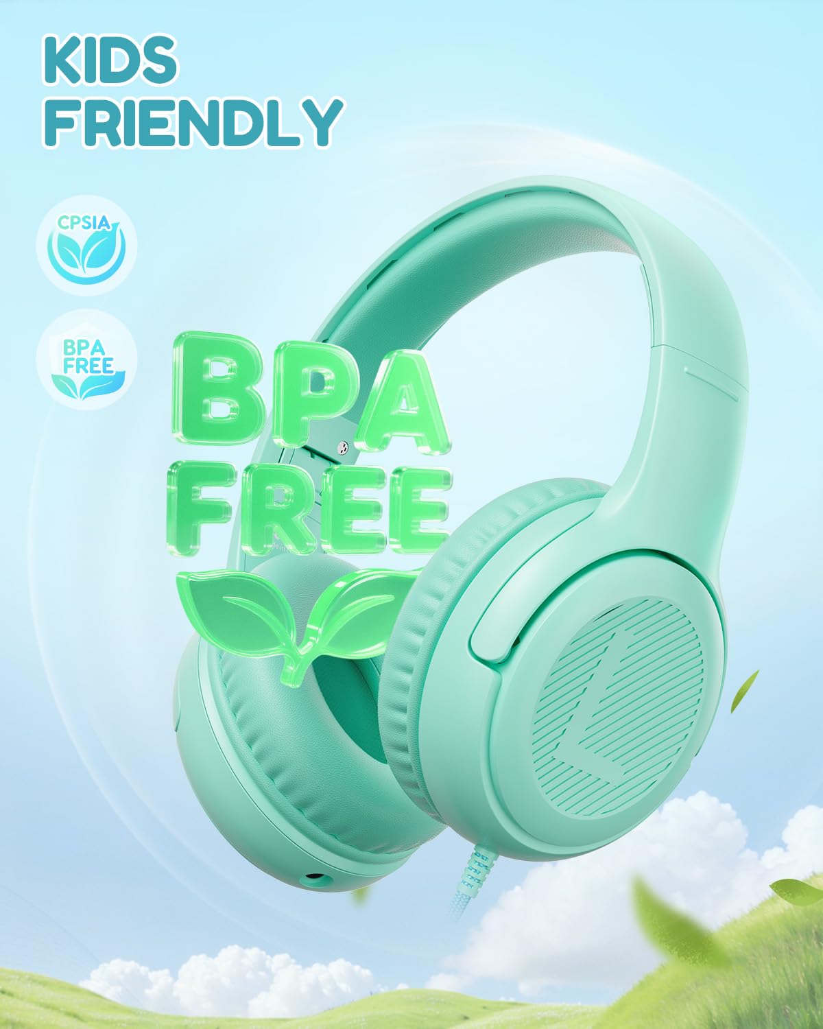 awatrue headphones showing the 3.5mm sharing jack for easy sharing