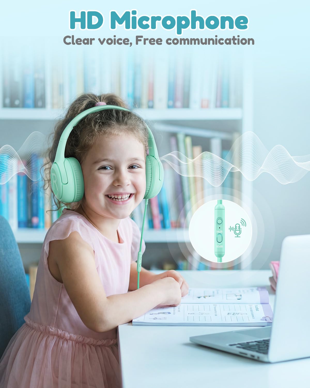 awatrue built-in microphone for crisp online learning sessions