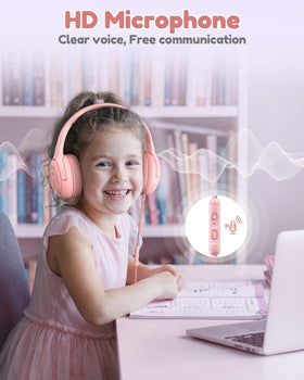 Awatrue durable PP material kids headphones for daily school use