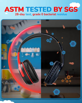 awatrue Kids Headphones durable PP material withstands daily school and home use.