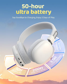 awatrue kids headphones foldable design for compact travel storage