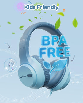 awatrue Kids Headphones green reinforced headband for daily durability
