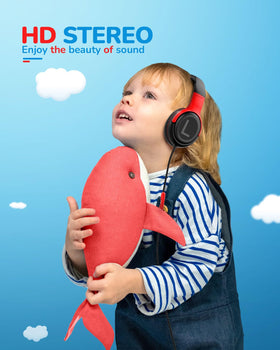 awatrue Kids Headphones on-ear design provides comfortable stereo sound.