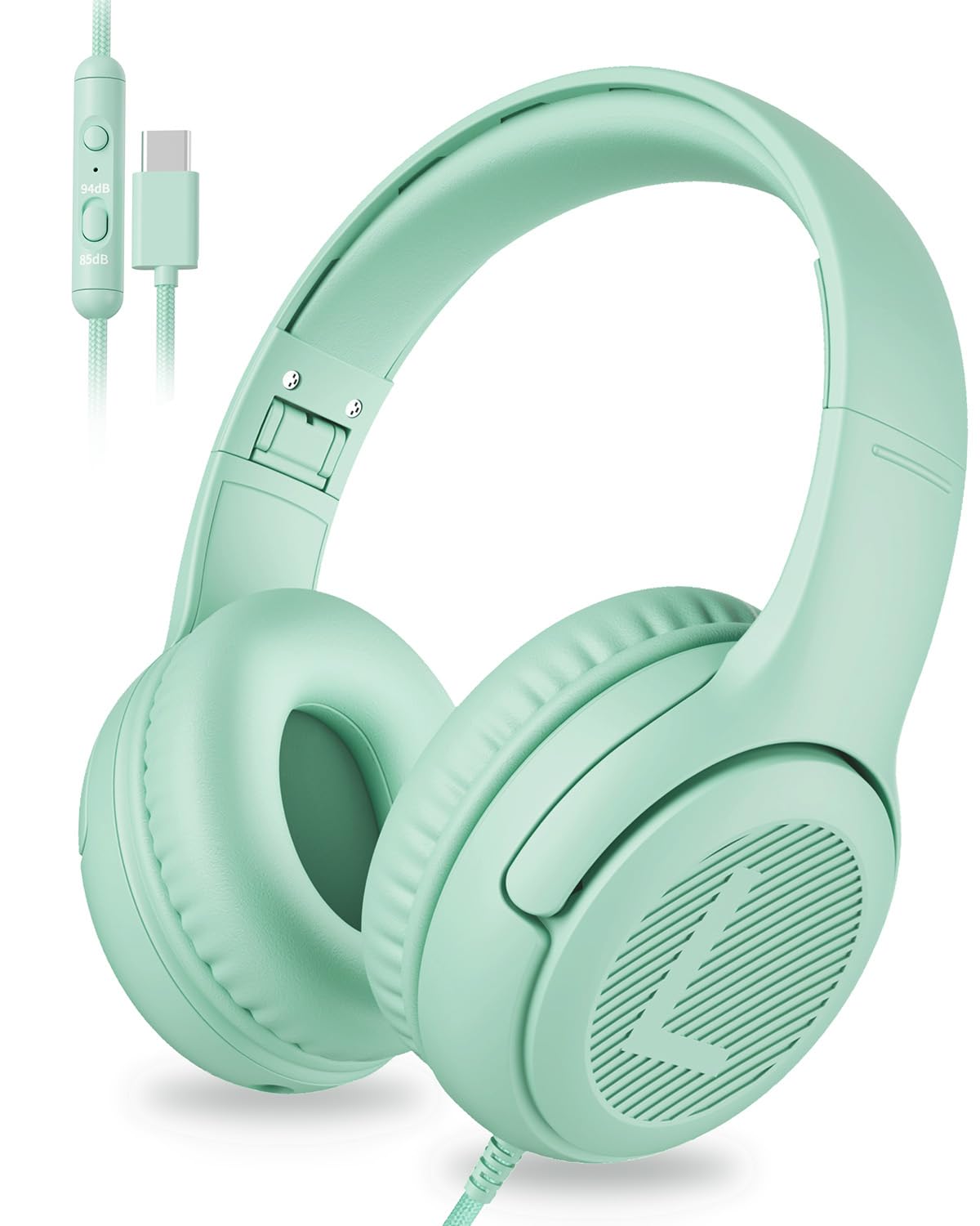 awatrue usb-c kids headphones foldable design for easy storage during travel