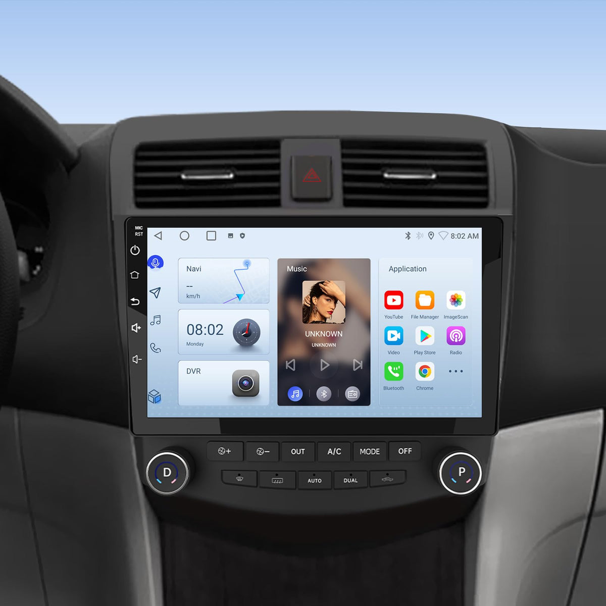 AWESAFE 10-inch display for clear navigation and media on the road
