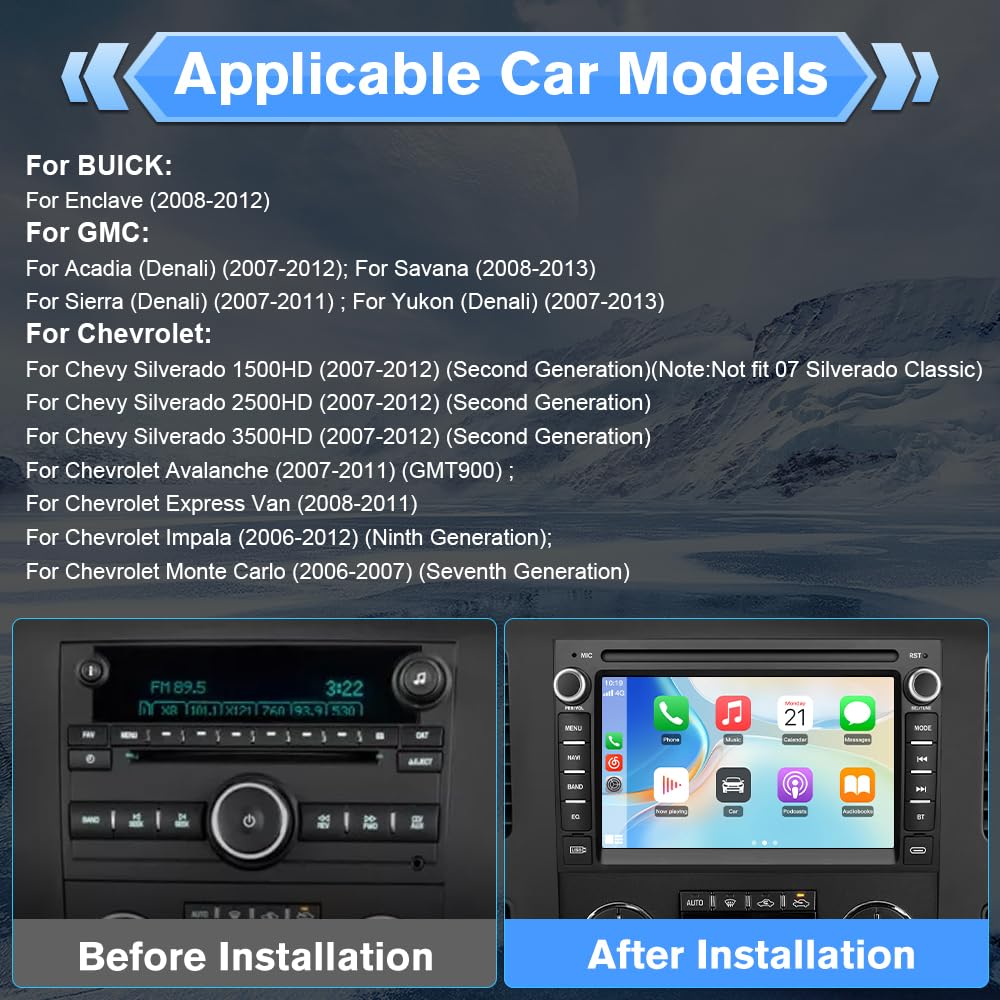 AWESAFE 4Core in-dash installation on Chevy Silverado dashboard.