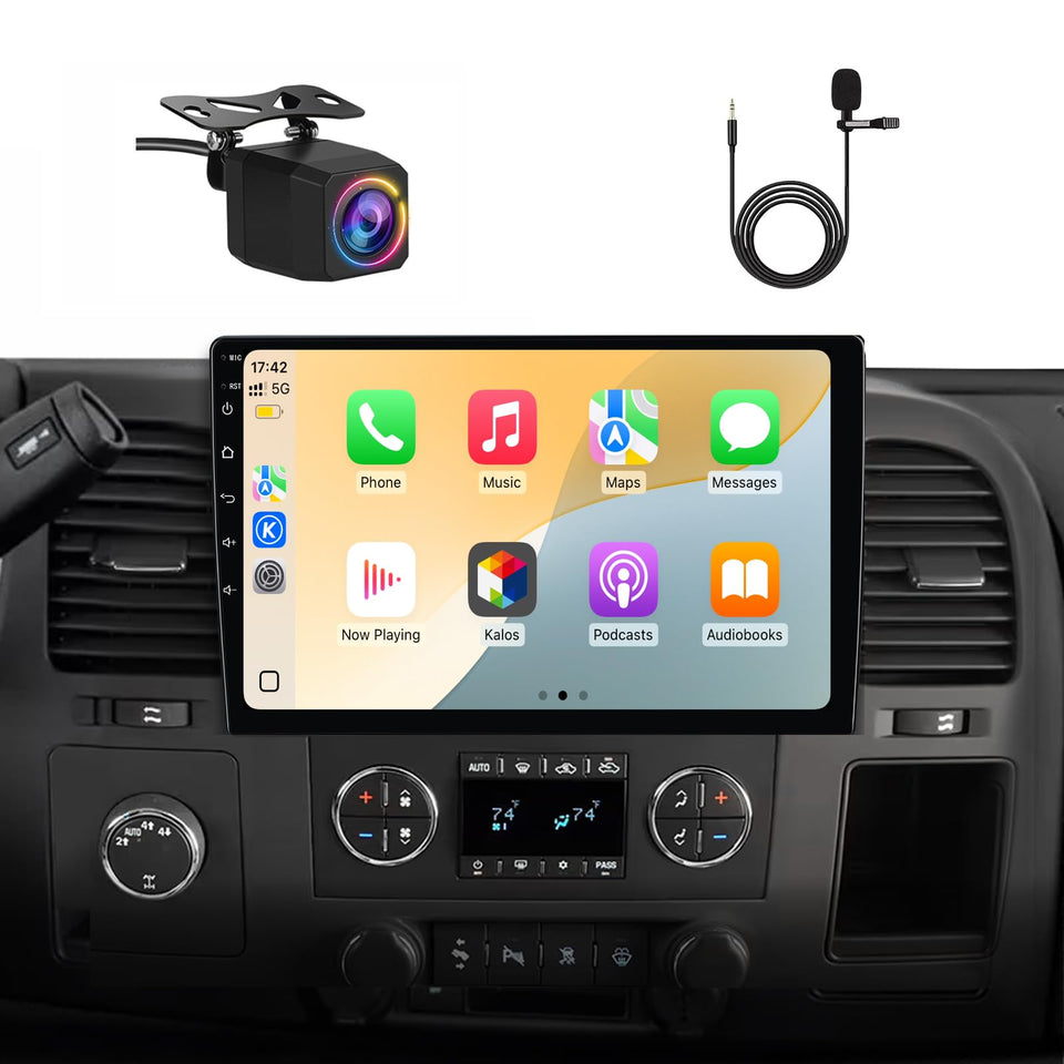 AWESAFE 4Core car radio front panel enhances dashboard usability.