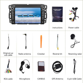 AWESAFE 4Core navigation with online and offline maps for Chevy GMC trips.