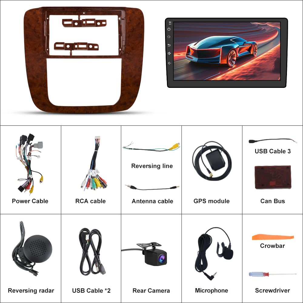 AWESAFE AHD backup camera feed assists precise parking