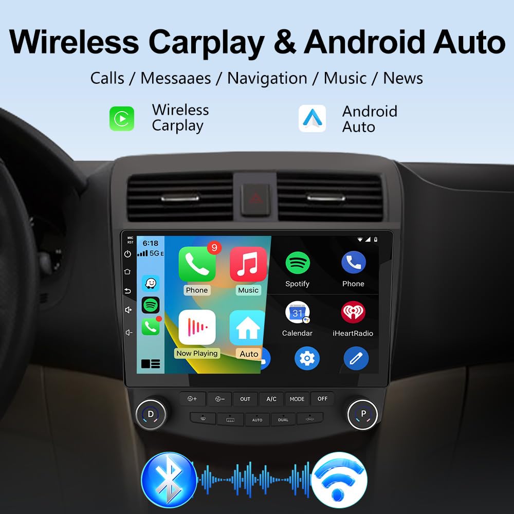 AWESAFE Android 13 home screen on car radio for quick app access