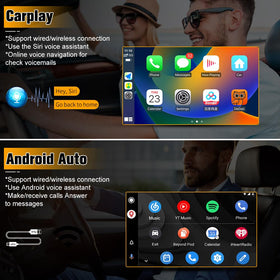 AWESAFE display with wireless CarPlay and WiFi connection benefits