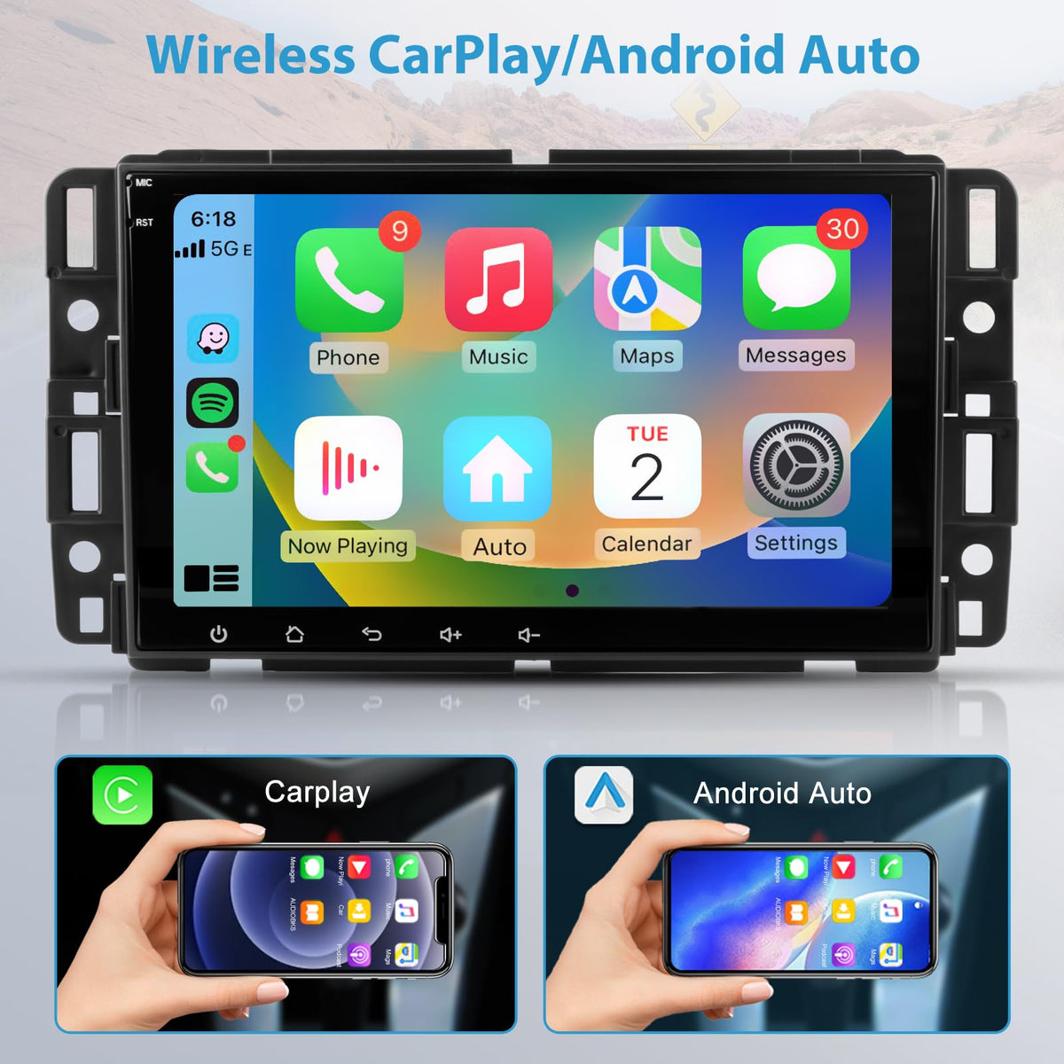 AWESAFE backup camera view aiding safer reversing with guidelines