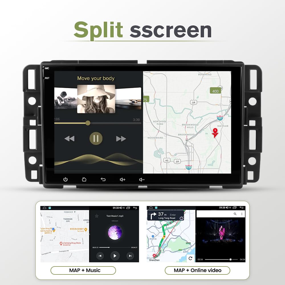 AWESAFE car radio 13 navigation with offline and online maps for versatile routing