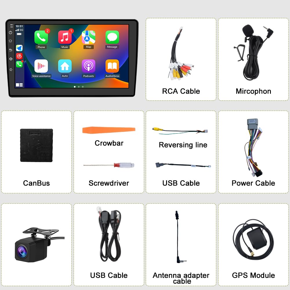 AWESAFE car radio 1280x720 display delivering sharp maps