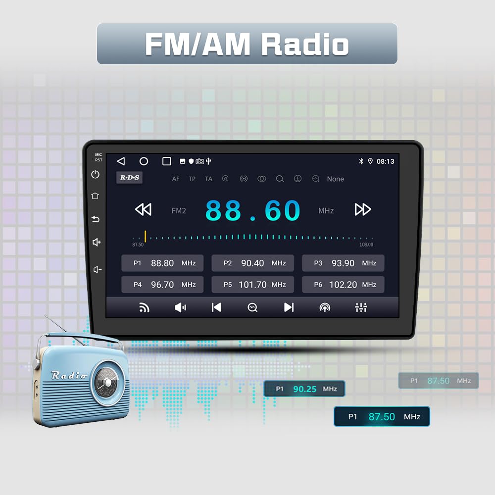 AWESAFE car radio supports Wireless CarPlay and Android Auto