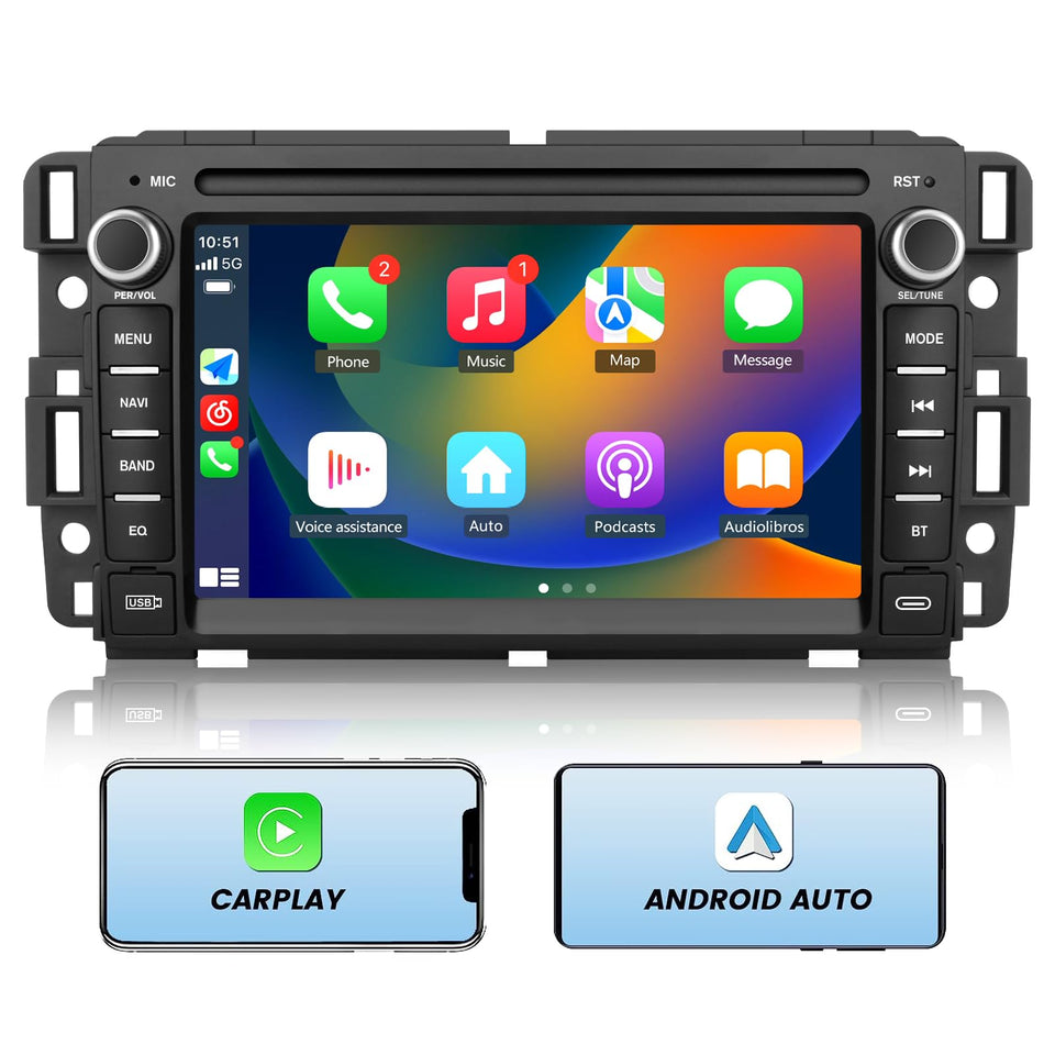 AWESAFE car stereo touchscreen for Chevy Silverado enhances navigation and media experience