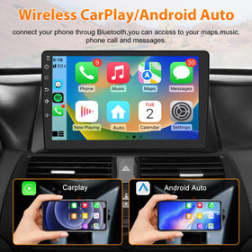 AWESAFE CarPlay and Android Auto wireless interface enabling hands-free connectivity.